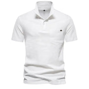 Men's 100% Cotton Polo Shirt - Classic Short Sleeve Polo with Pocket | Casual Summer Wear by Mead's Supply & Equipment Outfitters limited