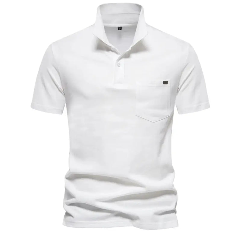 Men's 100% Cotton Polo Shirt - Classic Short Sleeve Polo with Pocket | Casual Summer Wear by Mead's Supply & Equipment Outfitters limited