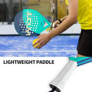 Padel Racket – Carbon Fiber with EVA Memory Foam Core by Habicare