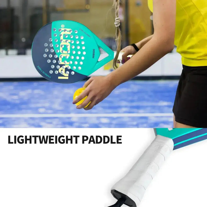 Padel Racket – Carbon Fiber with EVA Memory Foam Core by Habicare