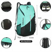 Padel Racket / Tennis Racket Backpack (5 colours available) by Habicare