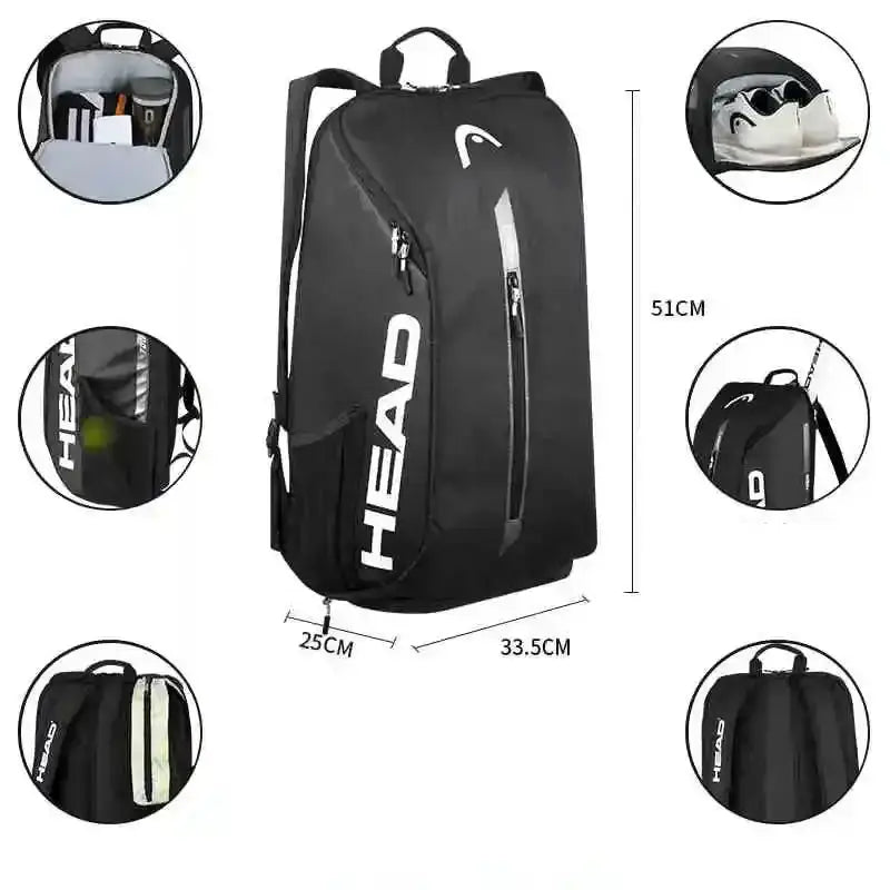 Padel Racket / Tennis Racket Backpack (5 colours available) by Habicare