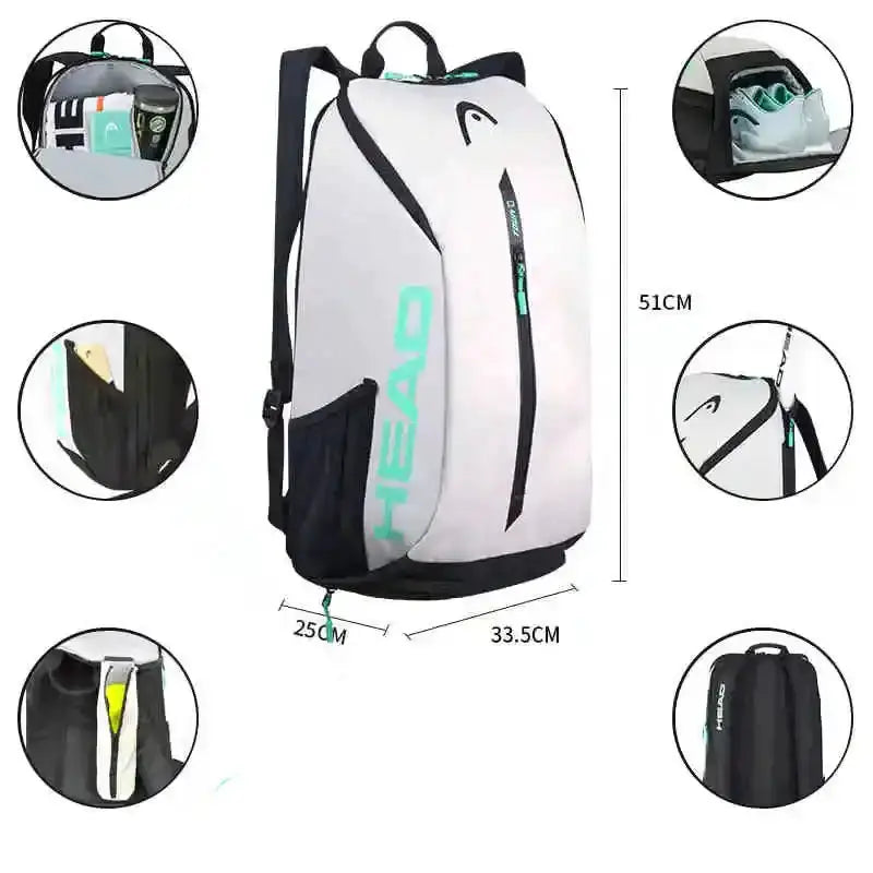 Padel Racket / Tennis Racket Backpack (5 colours available) by Habicare
