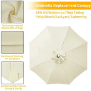 Parasol Replacement Cover – 6 or 8 Ribs (6 colours available) by Habicare