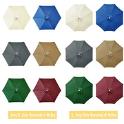 Parasol Replacement Cover – 6 or 8 Ribs (6 colours available) by Habicare