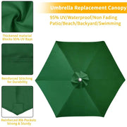 Parasol Replacement Cover – 6 or 8 Ribs (6 colours available) by Habicare