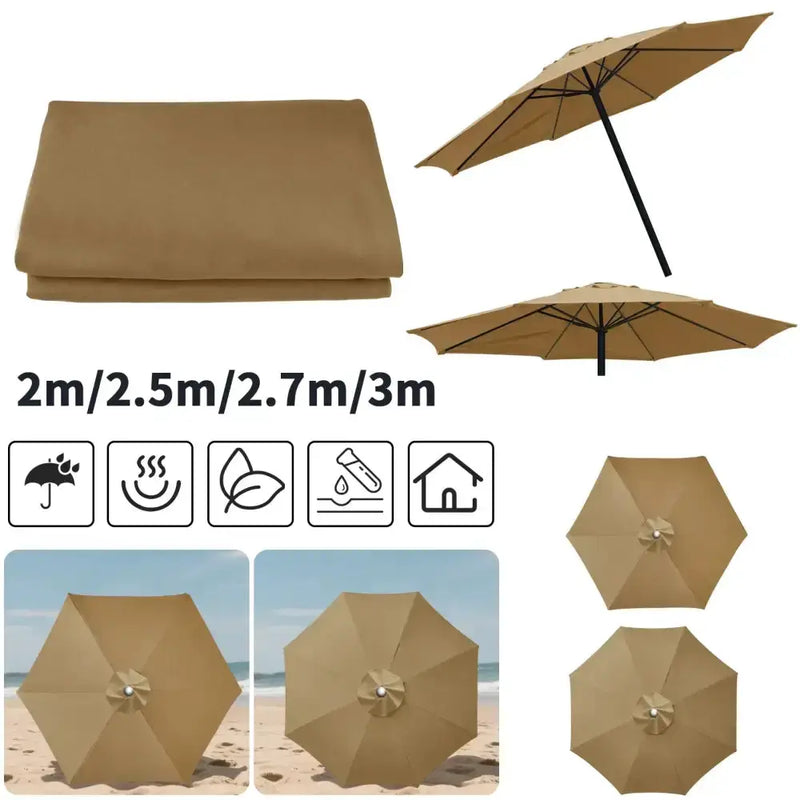 Parasol Replacement Cover – 6 or 8 Ribs (6 colours available) by Habicare