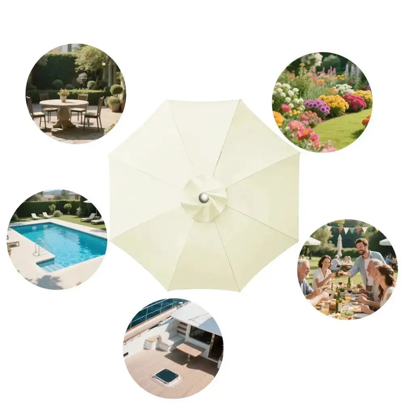 Parasol Replacement Cover – 6 or 8 Ribs (6 colours available) by Habicare