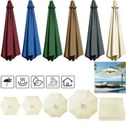 Parasol Replacement Cover – 6 or 8 Ribs (6 colours available) by Habicare