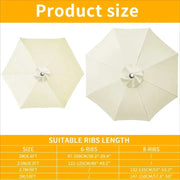 Parasol Replacement Cover – 6 or 8 Ribs (6 colours available) by Habicare
