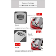 Key Lock Box (available in grey, black, red & blue) by Habicare