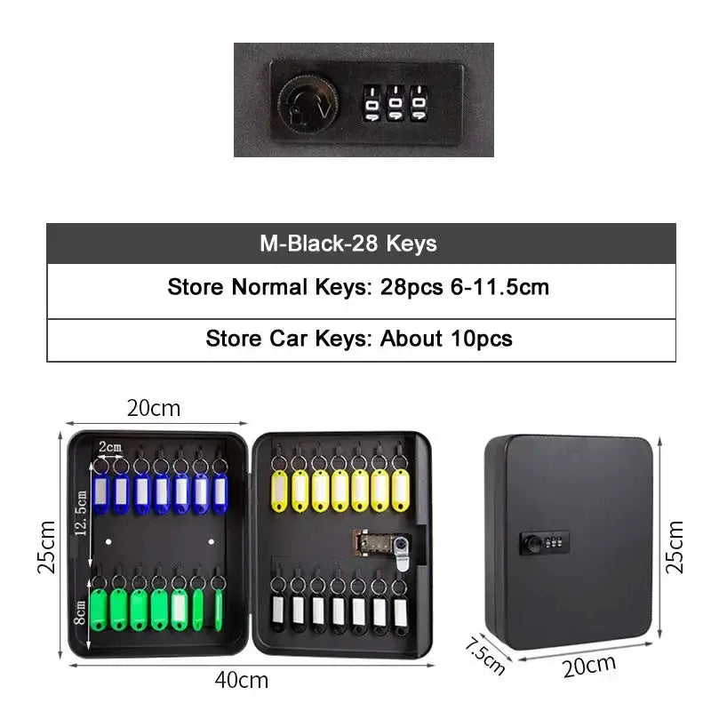 Password Key Lock Storage Box (different sizes available) by Habicare