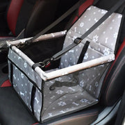 Waterproof Pet Cat Dog Car Seat Cover - Grey Pawn Bone by dealonline.co.nz