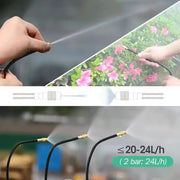 PE Hose with Adjustable Misting Sprayer & Pump Kit for Garden (different sizes available) by Habicare