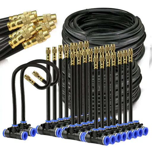 PE Hose with Adjustable Misting Sprayer & Pump Kit for Garden (different sizes available) by Habicare