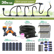 PE Hose with Adjustable Misting Sprayer & Pump Kit for Garden (different sizes available) by Habicare