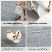 Peel & Stick Waterproof Vinyl Plank Flooring (4 sizes & 10 designs available) by Habicare
