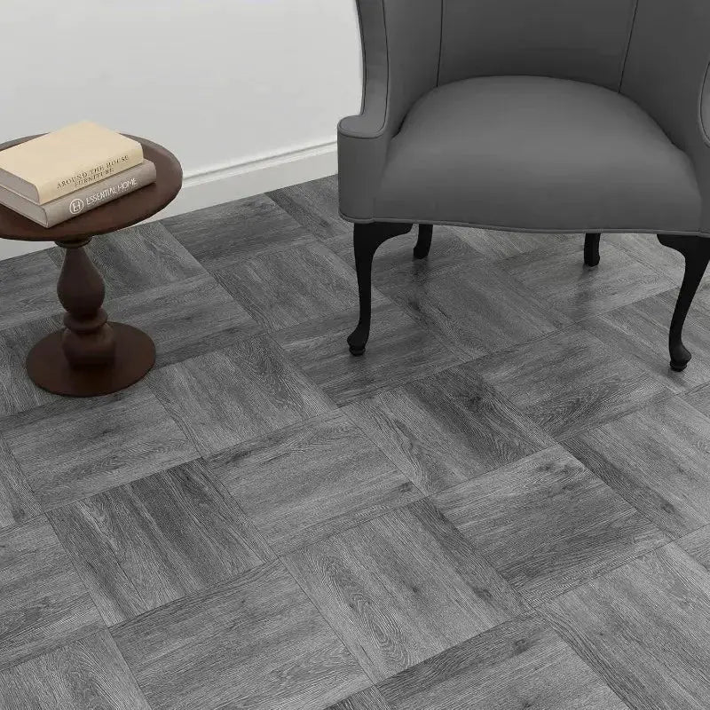 Peel & Stick Waterproof Vinyl Plank Flooring (4 sizes & 10 designs available) by Habicare