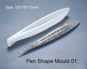 Pen Shape Resin Moulds Cylinder Shaped Epoxy Casting Moulds Ballpoint Pen Silicone Moulds for DIY by Resin Art NZ