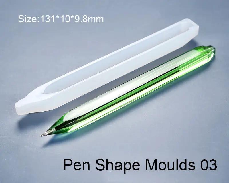Pen Shape Resin Moulds Cylinder Shaped Epoxy Casting Moulds Ballpoint Pen Silicone Moulds for DIY by Resin Art NZ