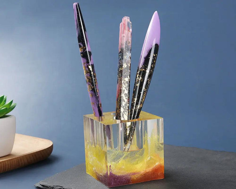 Pen Shape Resin Moulds Cylinder Shaped Epoxy Casting Moulds Ballpoint Pen Silicone Moulds for DIY by Resin Art NZ