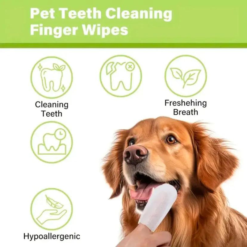 Pet Dental Care Finger Wipes by 9eight5