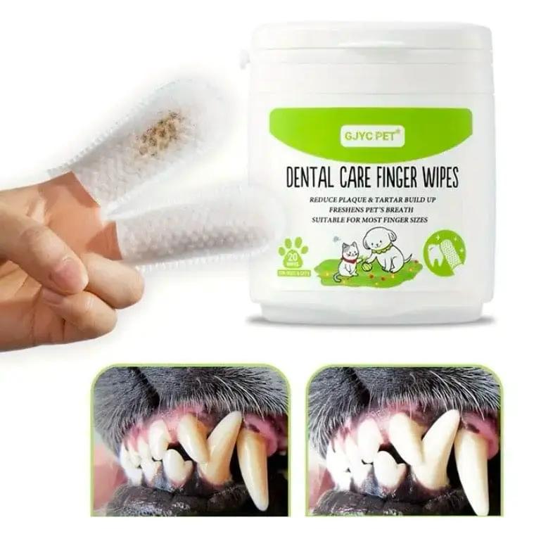 Pet Dental Care Finger Wipes by 9eight5