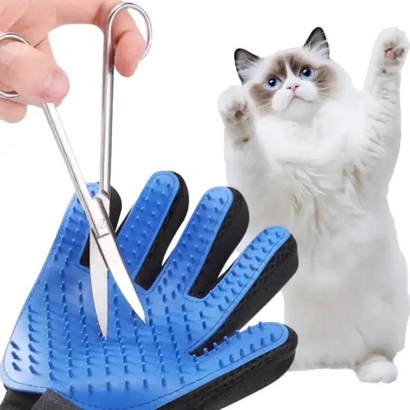 Pet Grooming Gloves (1/2PCS) – Two-Sided Hair Removal by Habicare