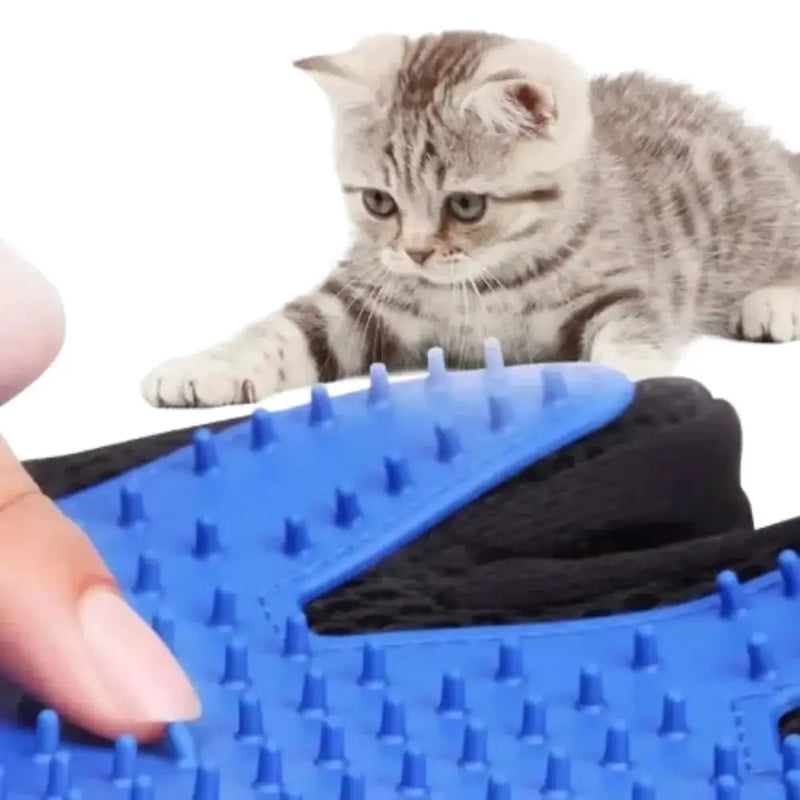 Pet Grooming Gloves (1/2PCS) – Two-Sided Hair Removal by Habicare