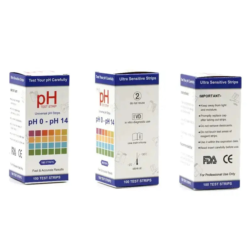 PH Test Strips – 0-14 / 4.5-9.0 Range, 100/150 Strips for Saliva & Urine Testing by Habicare