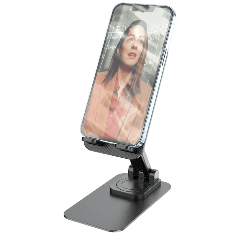 techplus Foldable Rotatable Desktop Phone Stand For 4.5 To 7 Inch Phones PH50 TechPlus PH50 Foldable Rotatable Desktop Phone Stand