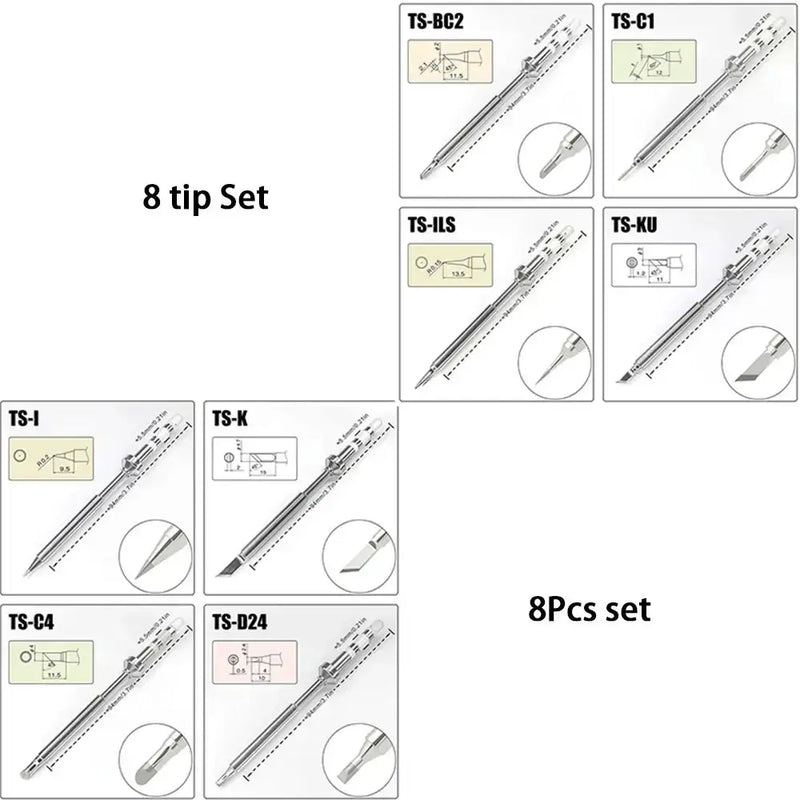 Pine64 TS101/TS100/ Soldering Iron Tips Sets by Habicare