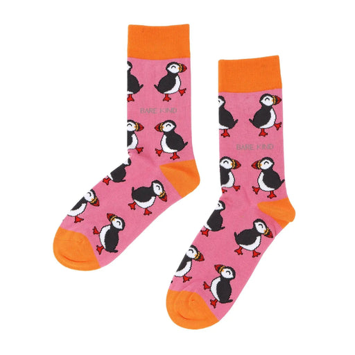 Barekind NZ Socks Save the Pink Puffin Bamboo Socks Save the Pink Puffin Bamboo Socks
