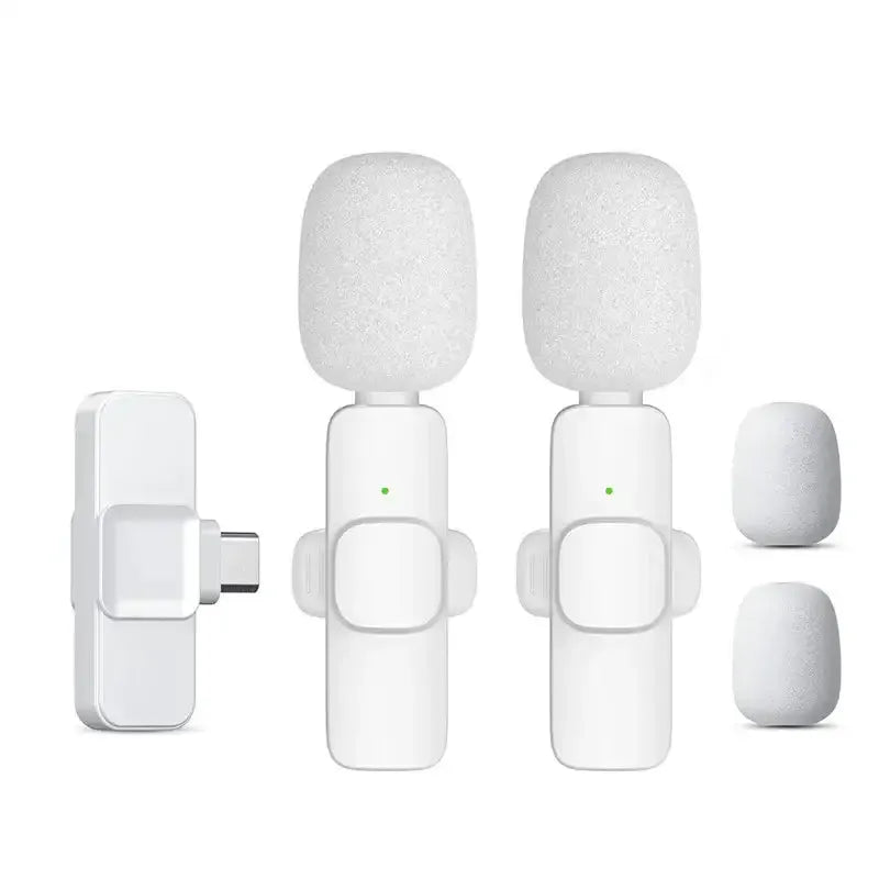 Pink Wireless Lavalier Mic for iPhone & Android (various type of sets available) by Habicare