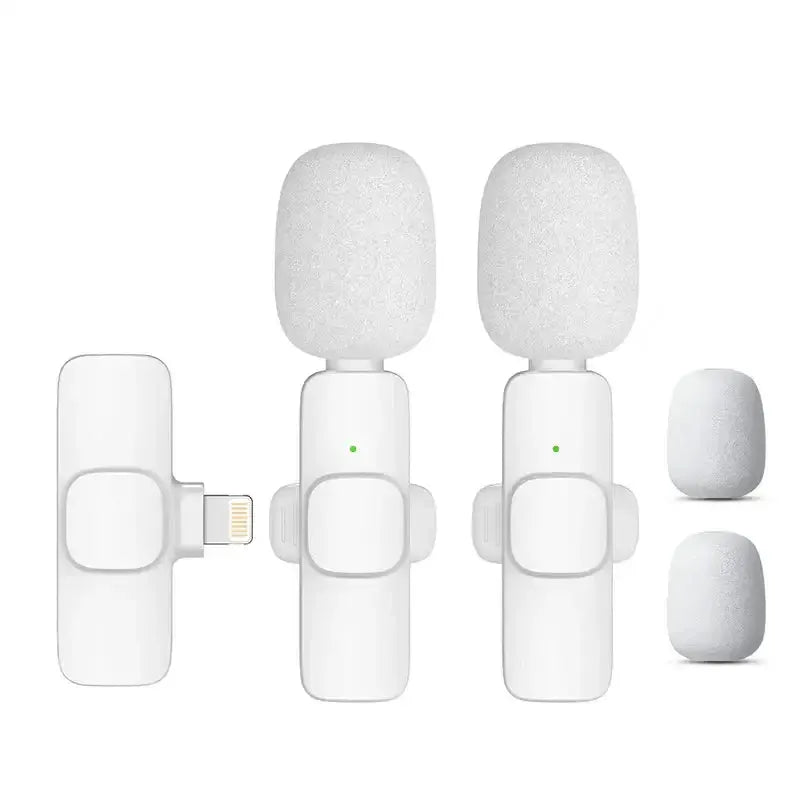 Pink Wireless Lavalier Mic for iPhone & Android (various type of sets available) by Habicare