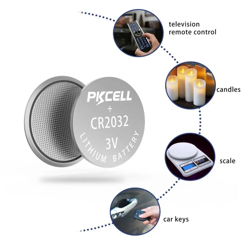 PKCell CR2032 Watch Batteries (5 Pack) by That Watch Shop
