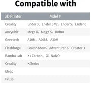 PLA 3D Printer Filament 1.75mm (200g) – High Toughness & Heat Resistant by Habicare