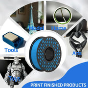 PLA 3D Printer Filament 1.75mm (200g) – High Toughness & Heat Resistant by Habicare