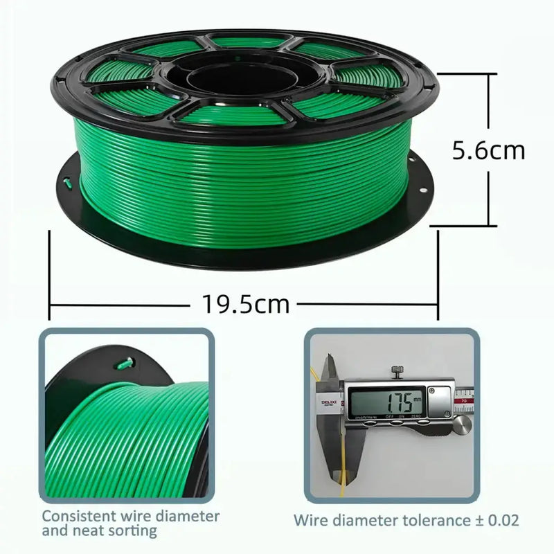 PLA+ High-Speed 3D Printer Filament 1.75mm (1KG) (different colours available) by Habicare
