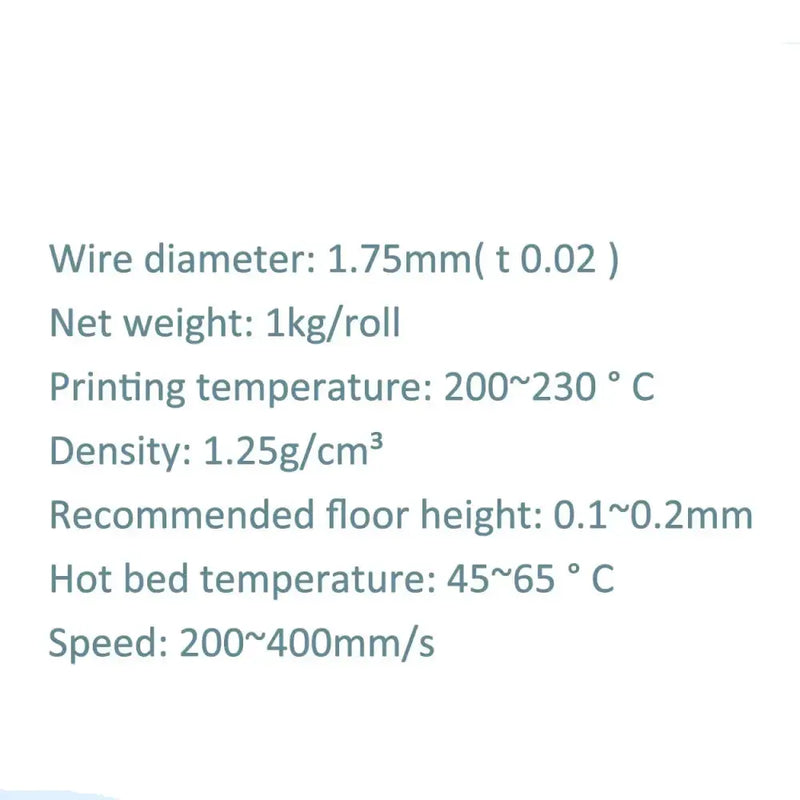 PLA+ High-Speed 3D Printer Filament 1.75mm (1KG) (different colours available) by Habicare