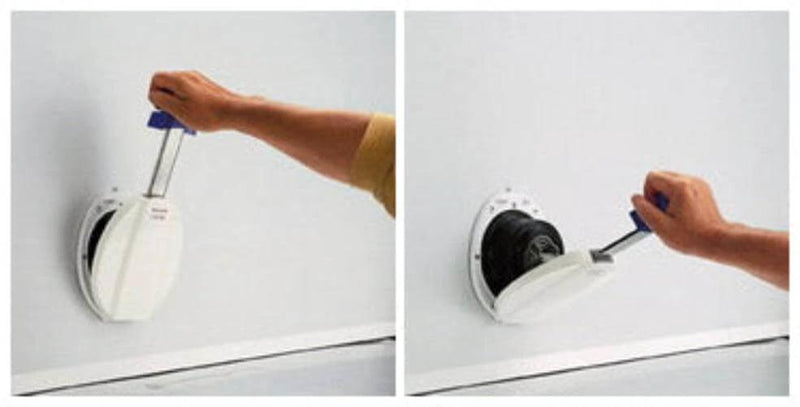 Plastimo Manual Bilge Pump 925 in action, demonstrating the telescopic handle and efficient pumping.