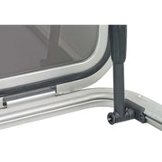 Plastimo Deck Hatch Aluminium 502mm x 502mm detail showing satin-finish aluminium frame and handle.