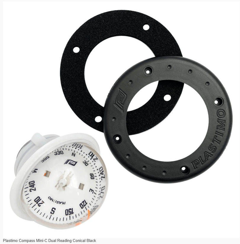 Plastimo Marine Navigation Plastimo Compass Mini-C Dual Reading Conical BK