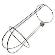 Plastimo S/S Fender holder 558 x 230 W/ bracket for easy installation on boat rails.