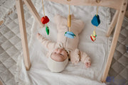Wooden Baby Play Gym - QToys | Wooden Baby Toy NZ by Curious Moonbeam