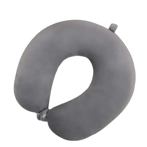 Plush U-Shaped Travel Neck Pillow (3 colours available) by Habicare
