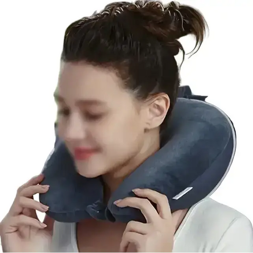 Plush U-Shaped Travel Neck Pillow (3 colours available) by Habicare