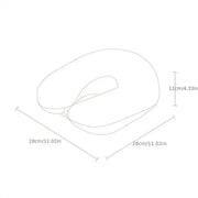 Plush U-Shaped Travel Neck Pillow (4 colours available) by Habicare