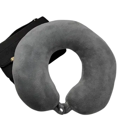 Plush U-Shaped Travel Neck Pillow (4 colours available) by Habicare