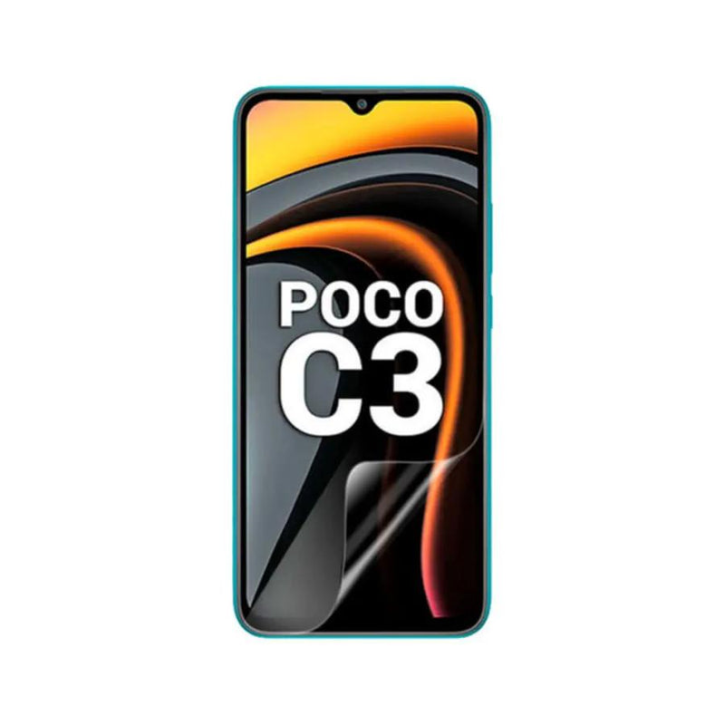 Hydrogel Screen Protector for POCO C3 (Pack of 2) by 9eight5